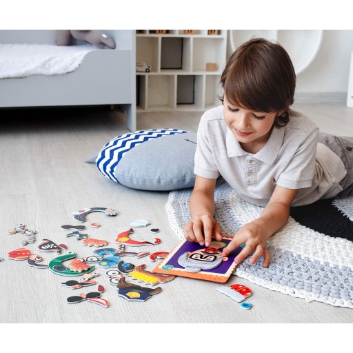 Magnetic game «Funny faces»