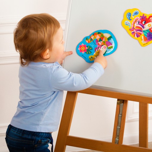 Magnetic baby puzzle «Elephant-Crocodile»
