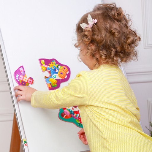 Magnetic baby puzzle «Lion-Hippopotamus»